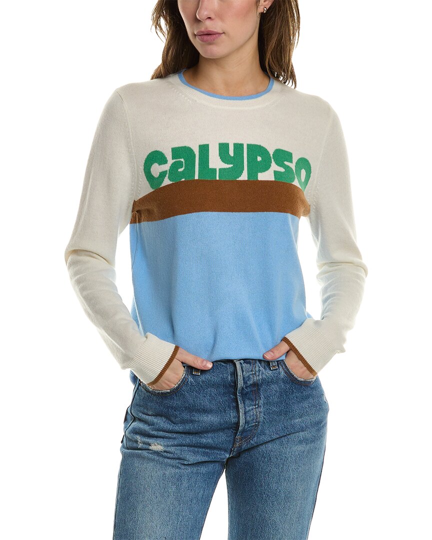 Shop Chinti & Parker Calypso Wool & Cashmere-blend Sweater In White