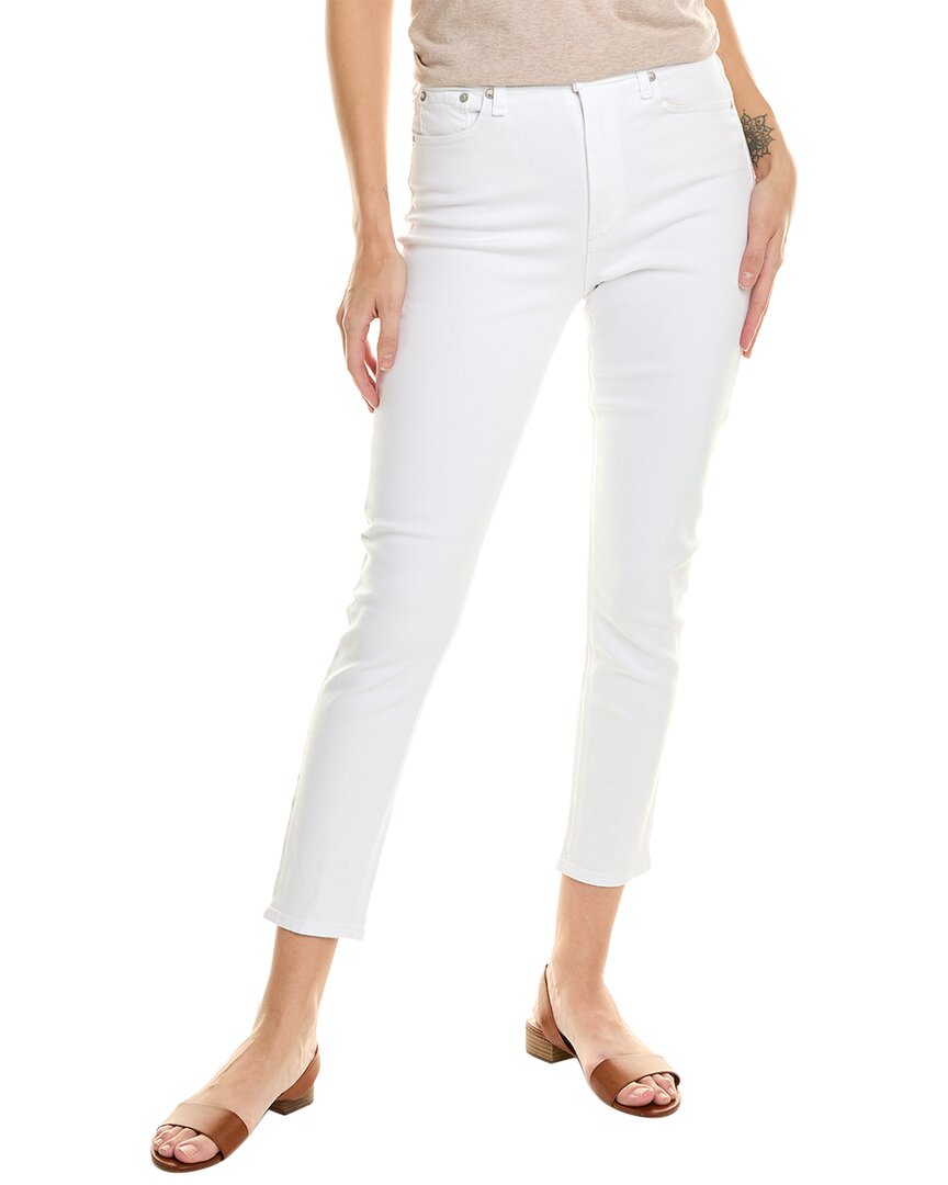 Shop Rag & Bone Nina High-rise White Ankle Skinny Jean