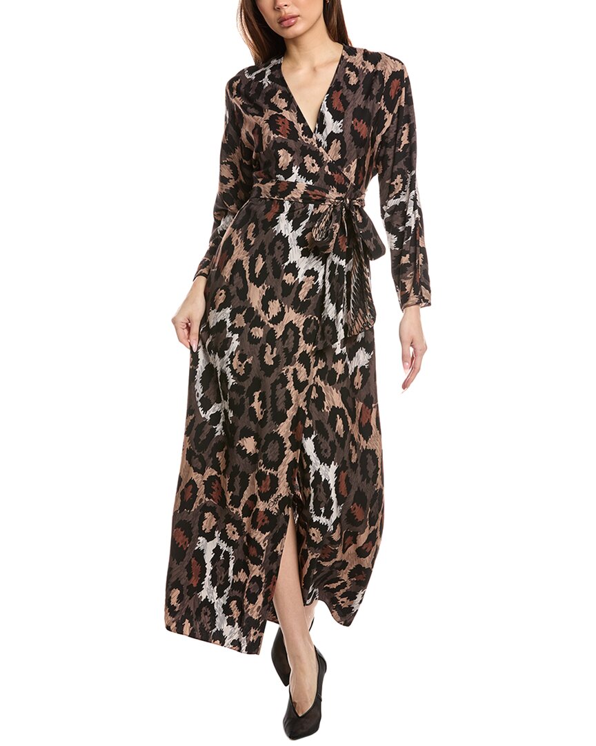 Diane Von Furstenberg Babette Reversible Dress In Animal Print