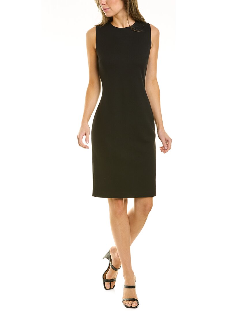 St John St. John Collection Sleeveless Milano Knit Dress In Black
