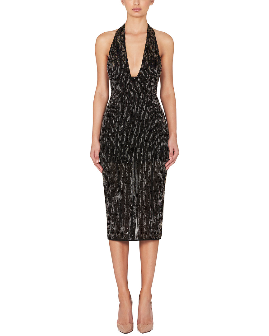 Image of Misha Collection Sleeveless Halter Neck Midi Dress