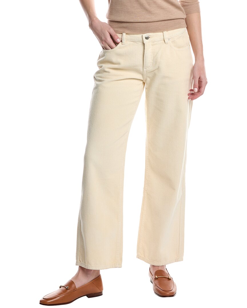 Dl1961 Drue Corduroy Straight Pant In White