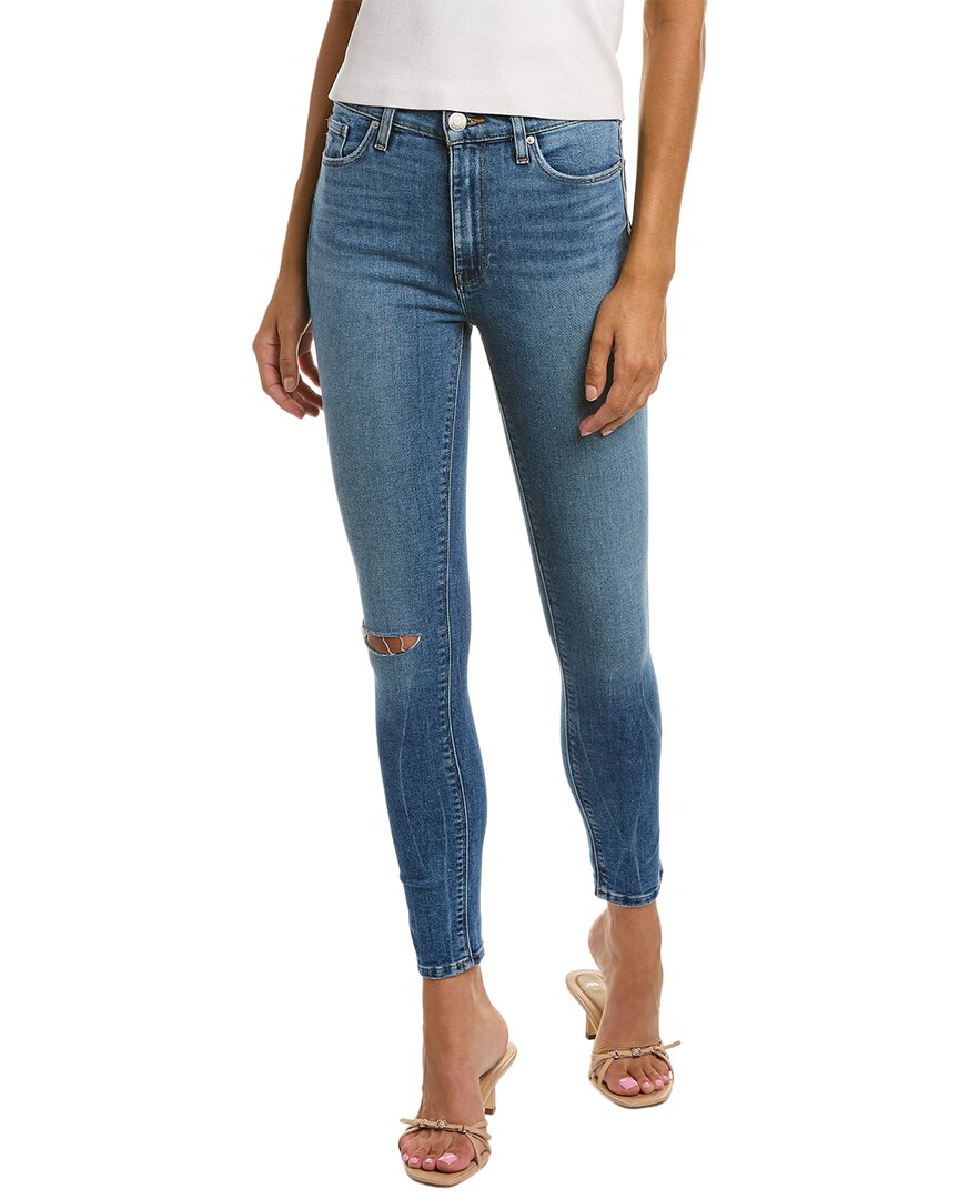 Shop Hudson Jeans Barbara High-rise Gravity Super Skinny Ankle Jean In Blue