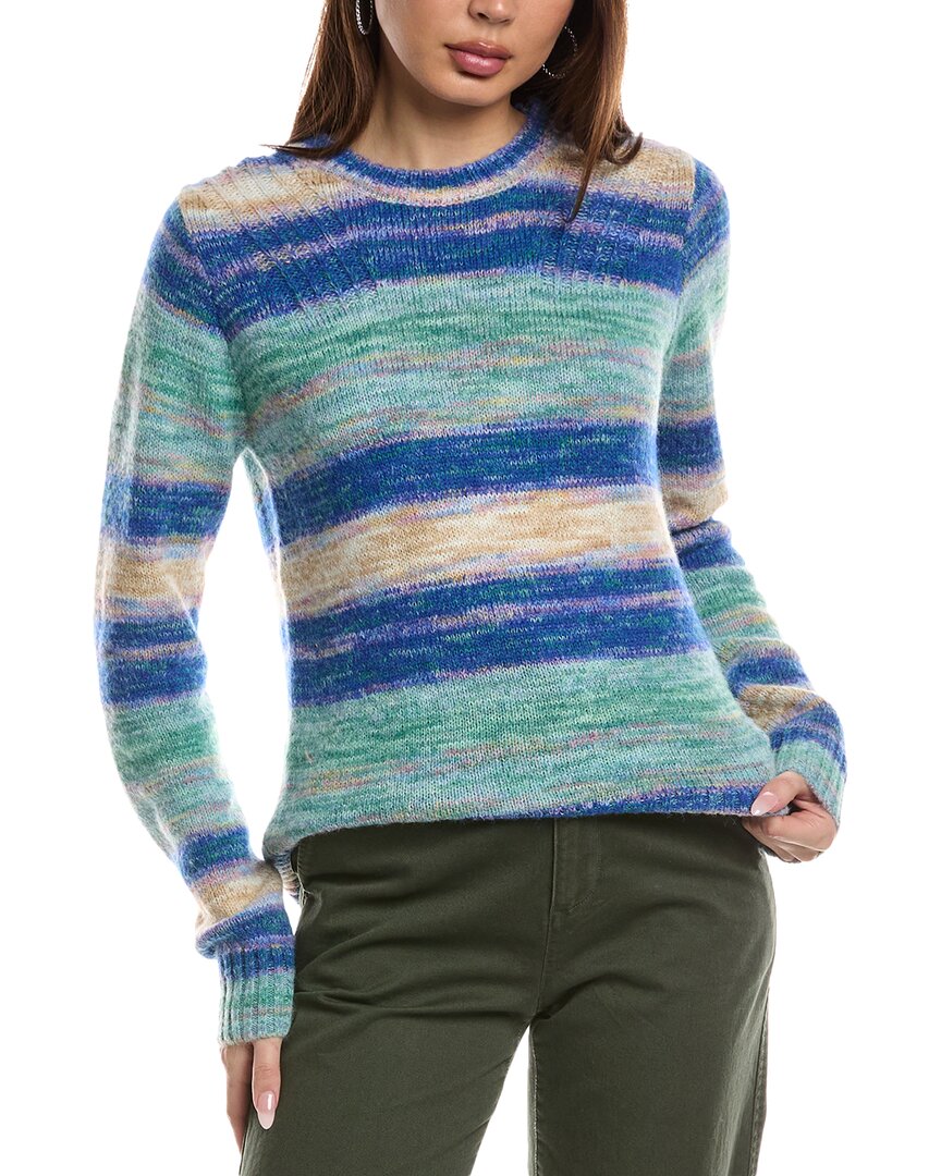 FATE FATE MARLED YARN STRIPE WOOL-BLEND SWEATER