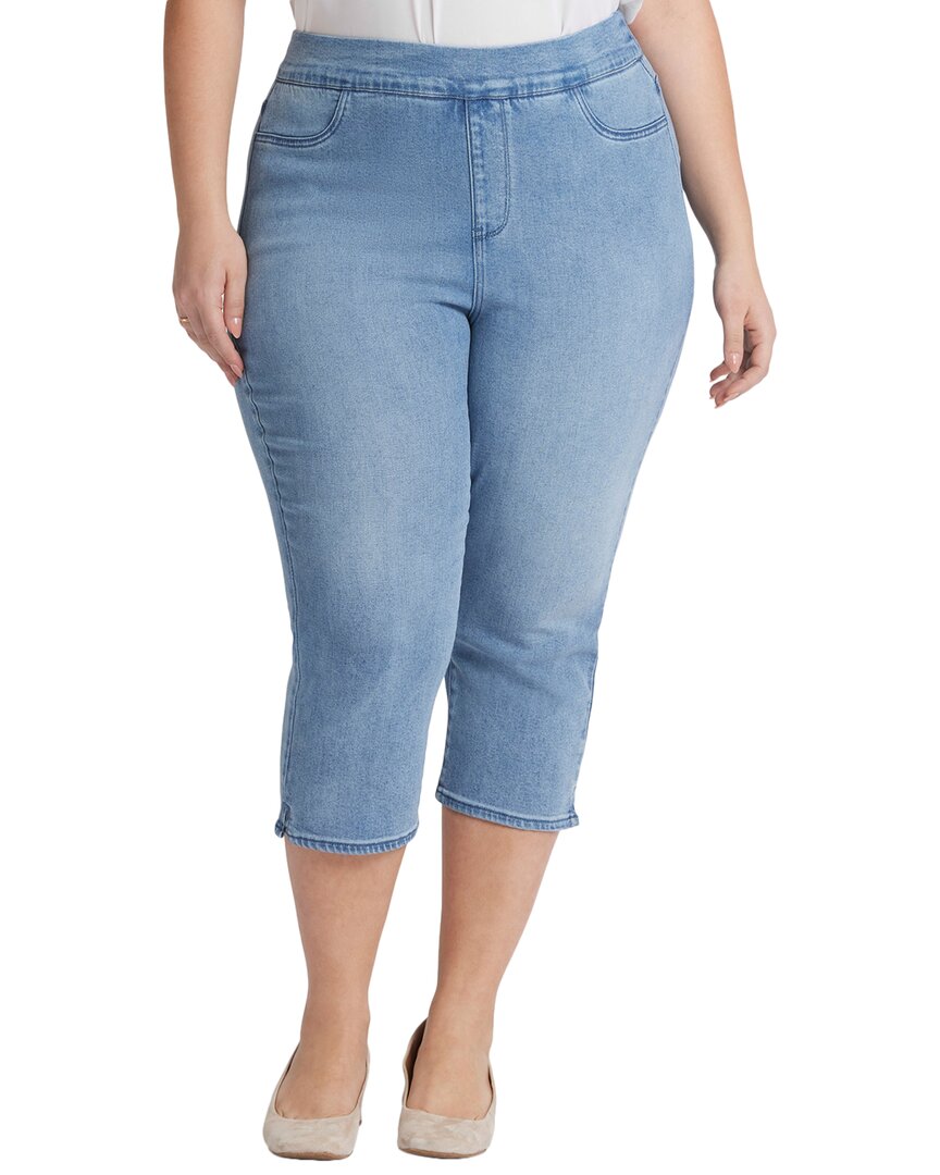 Nydj Dakota Side Slit Pull-on Capri Jeans