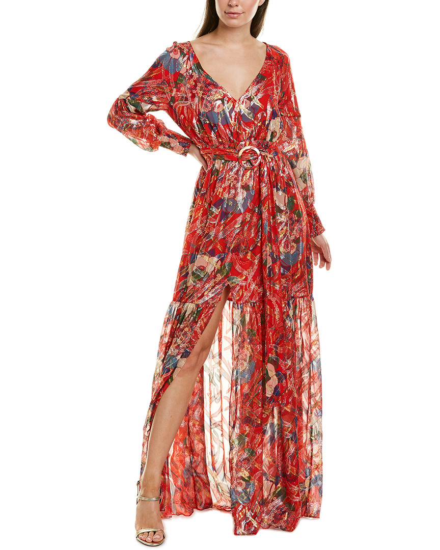 Ba&Sh Jasper Silk-Blend Maxi Dress Women's 1 | eBay