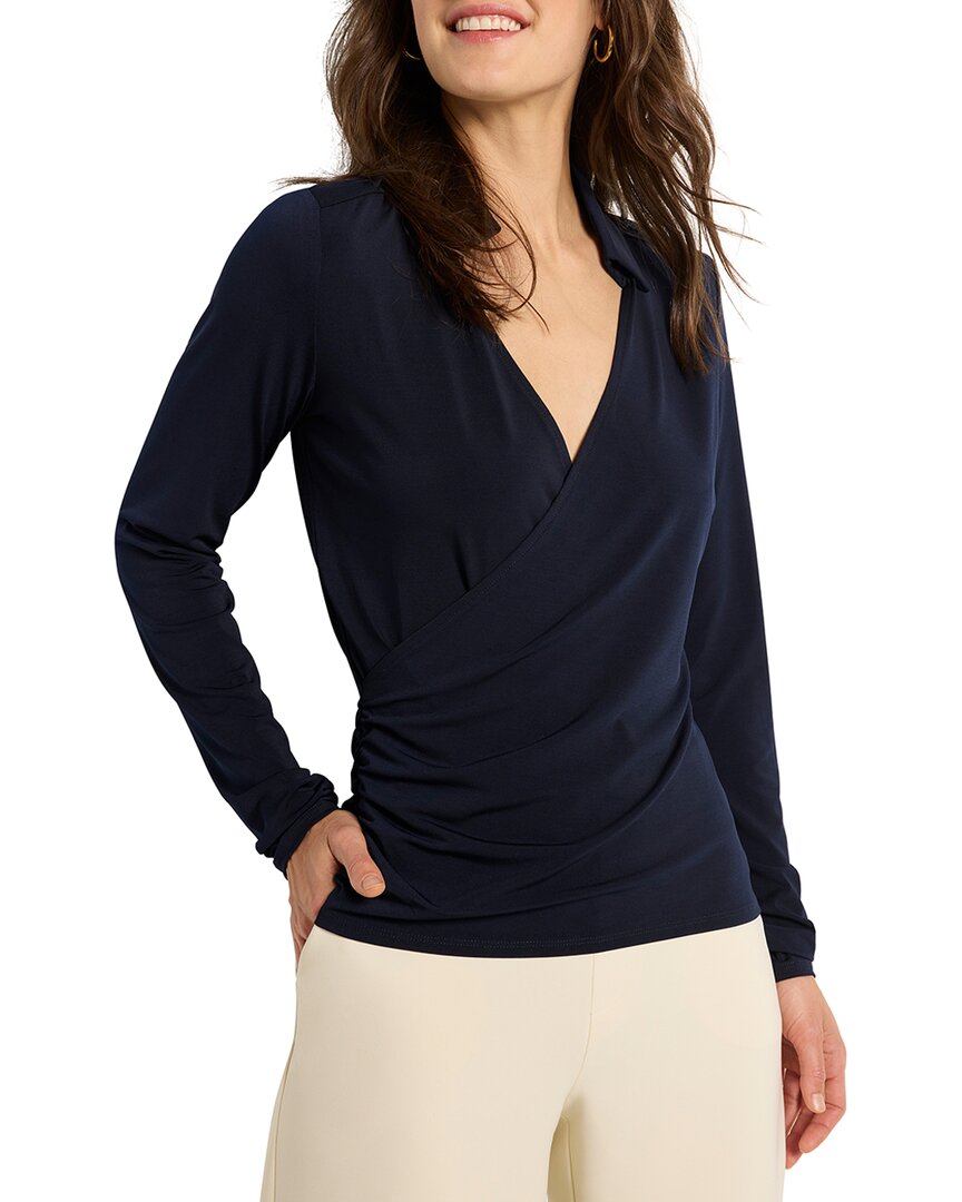 Nic + Zoe Collared Wrap Top