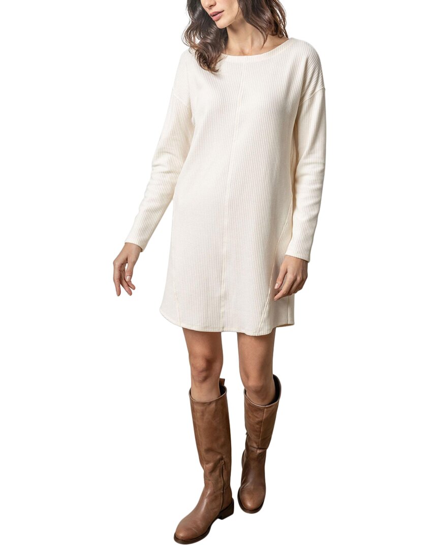 LILLA P LILLA P SEAMED BOATNECK DRESS