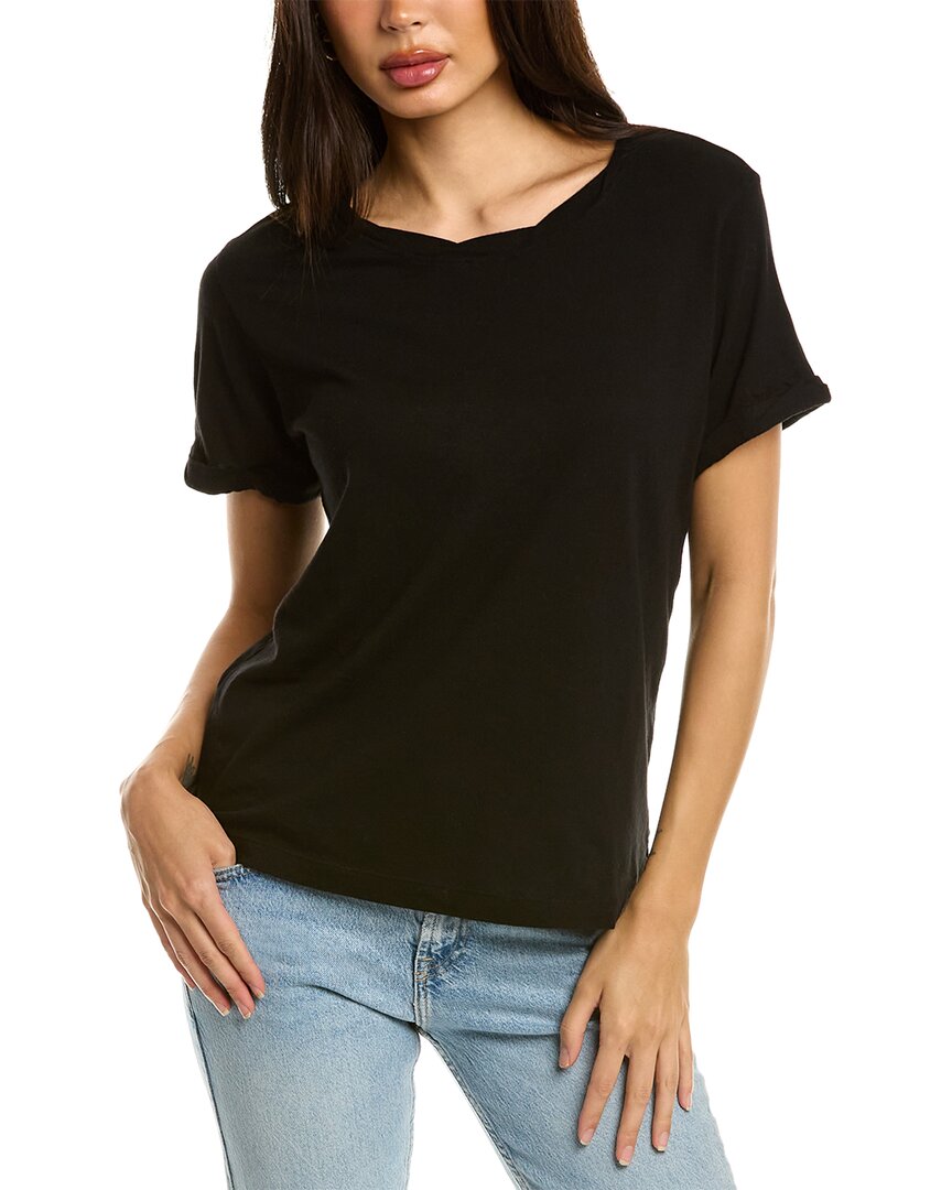 Shop Michael Stars Sloan T-shirt In Black