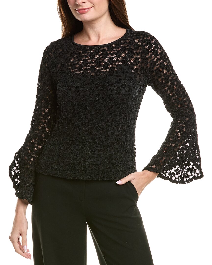 Vince Camuto Knit Top In Black