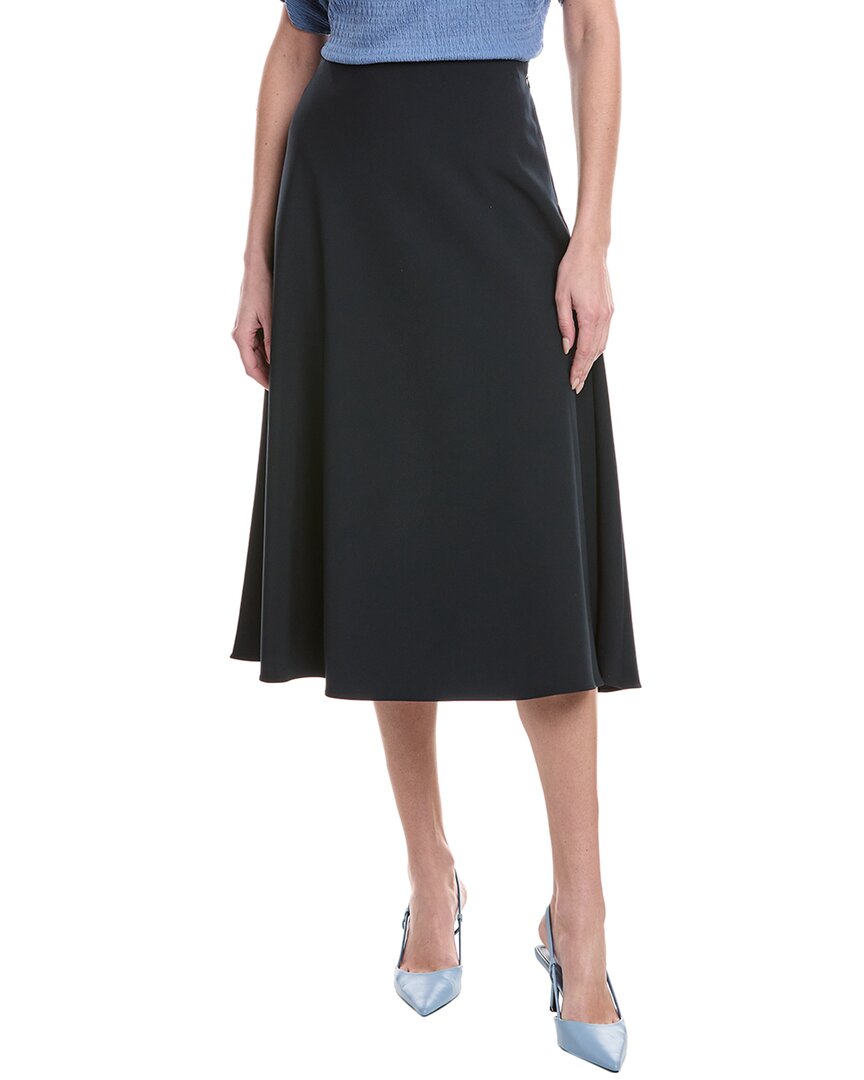 Shop Vince Camuto Easy Midi Skirt In Blue
