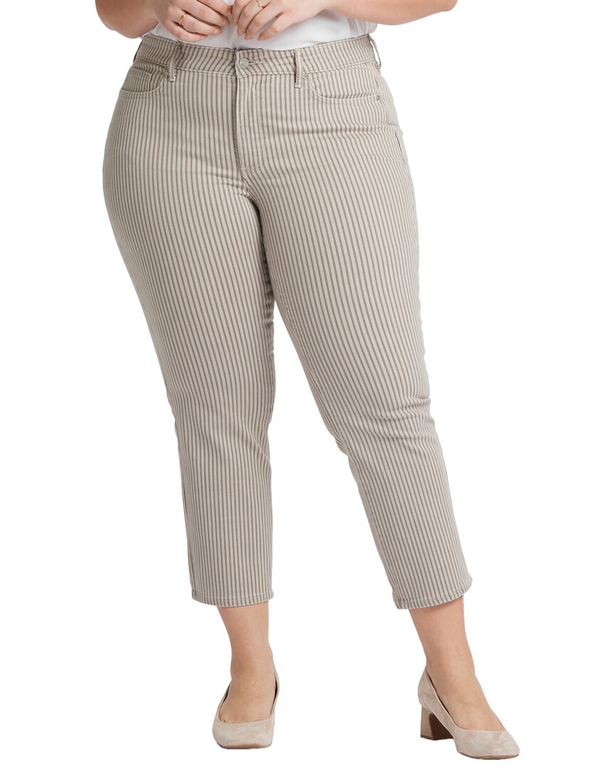 Nydj Marilyn Stripe Crop Straight Leg Jeans