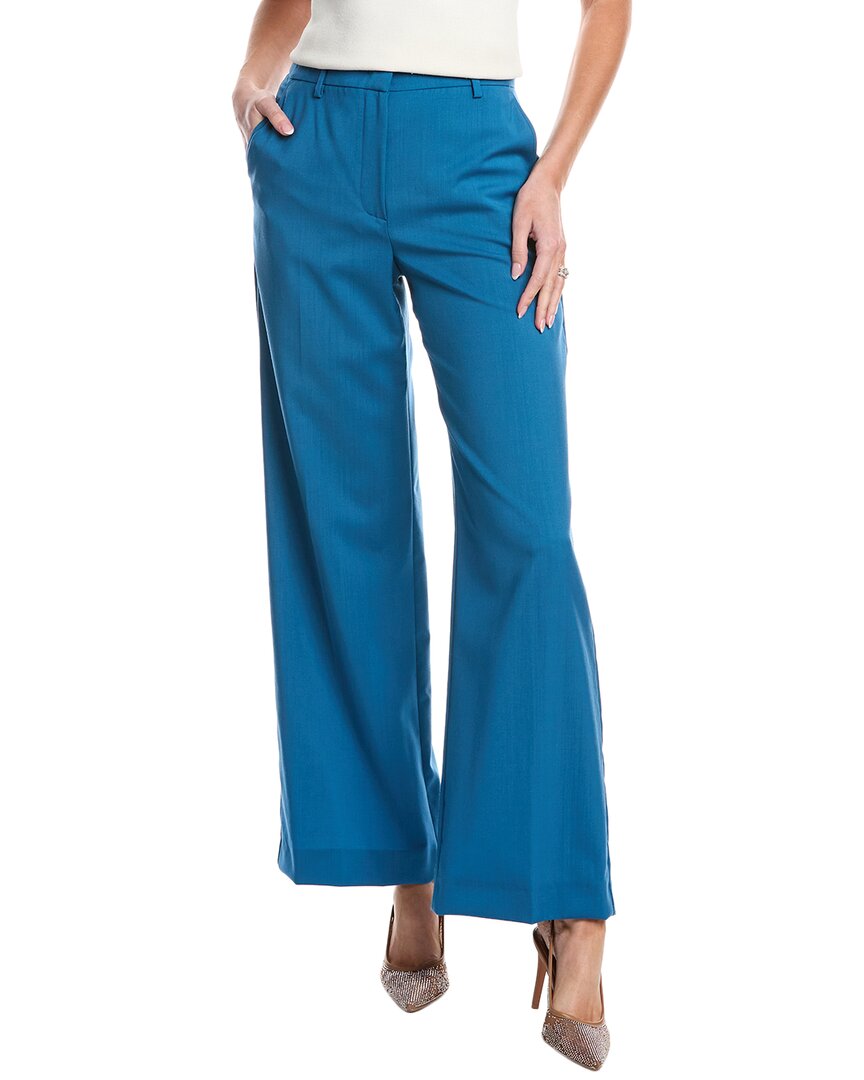 Weekend Max Mara Visivo Wool Trouser In Blue