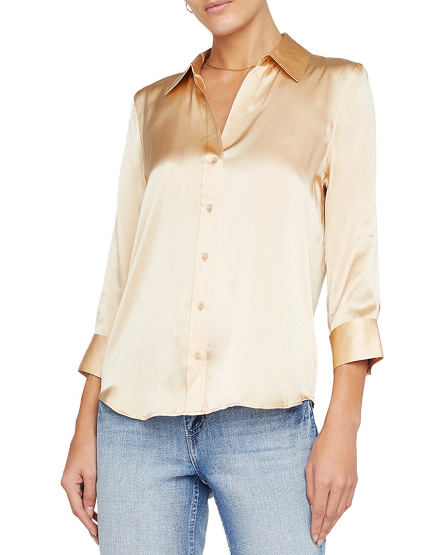 L'agence Women's Dani Three-quarter Sleeve Silk Blouse