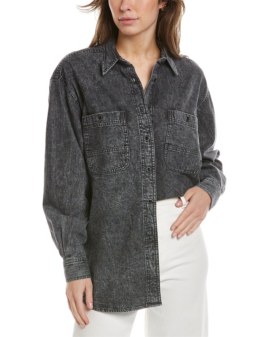 Shop Isabel Marant Étoile Verane Shirt In Grey