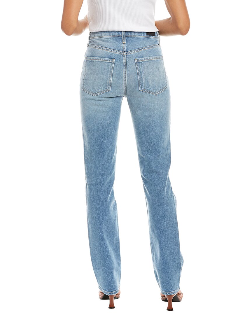 Le Jean Sabine Starlight Wash High-rise Straight Jean In Blue