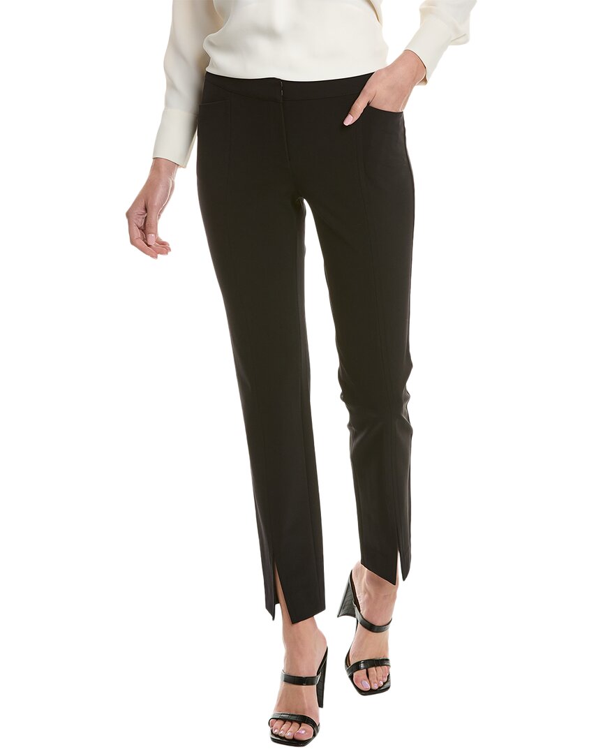 Lafayette 148 Manhattan Wool-blend Slim Pant In Nocolor