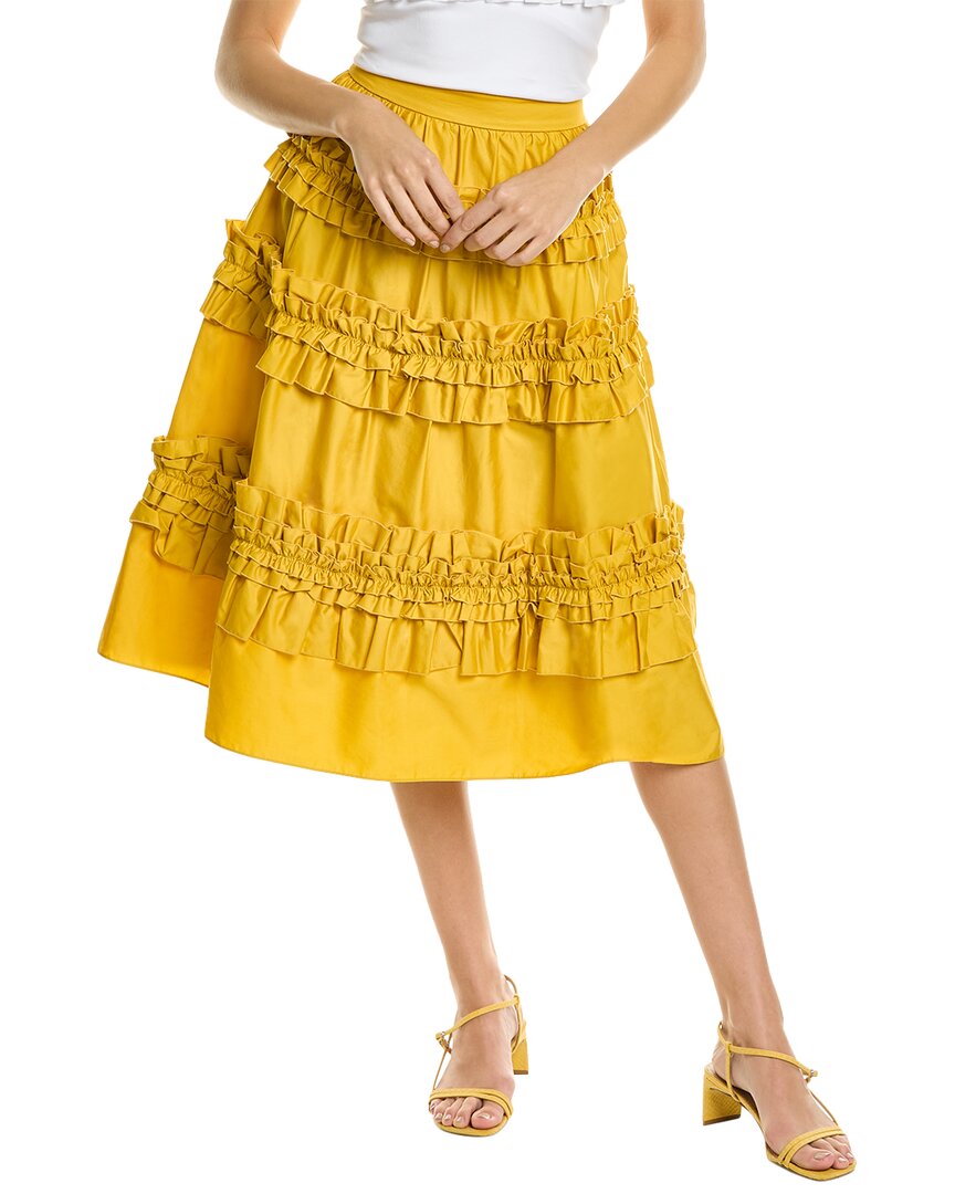 Jason Wu Midi Skirt In Yellow