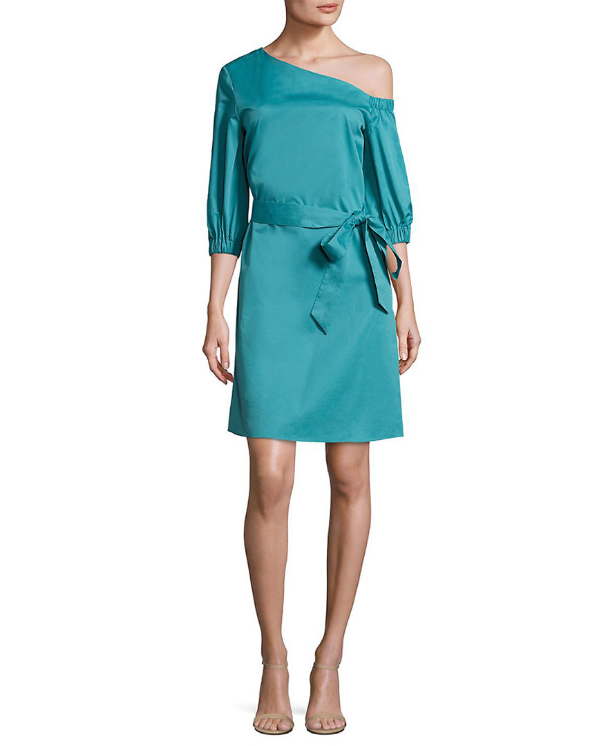 Image of Tibi Off-The-Shoulder Shift Dress
