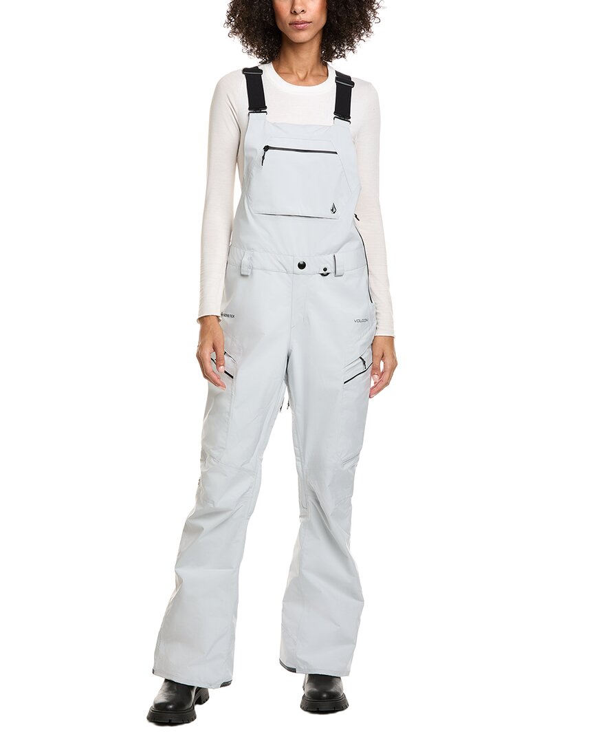 Volcom Elm Stretch Gore Bib Overall In Gray