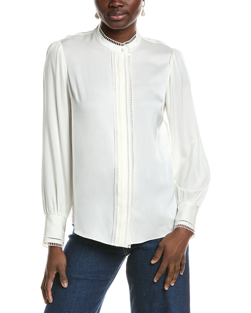 Elie Tahari The Rosalind Silk-blend Blouse
