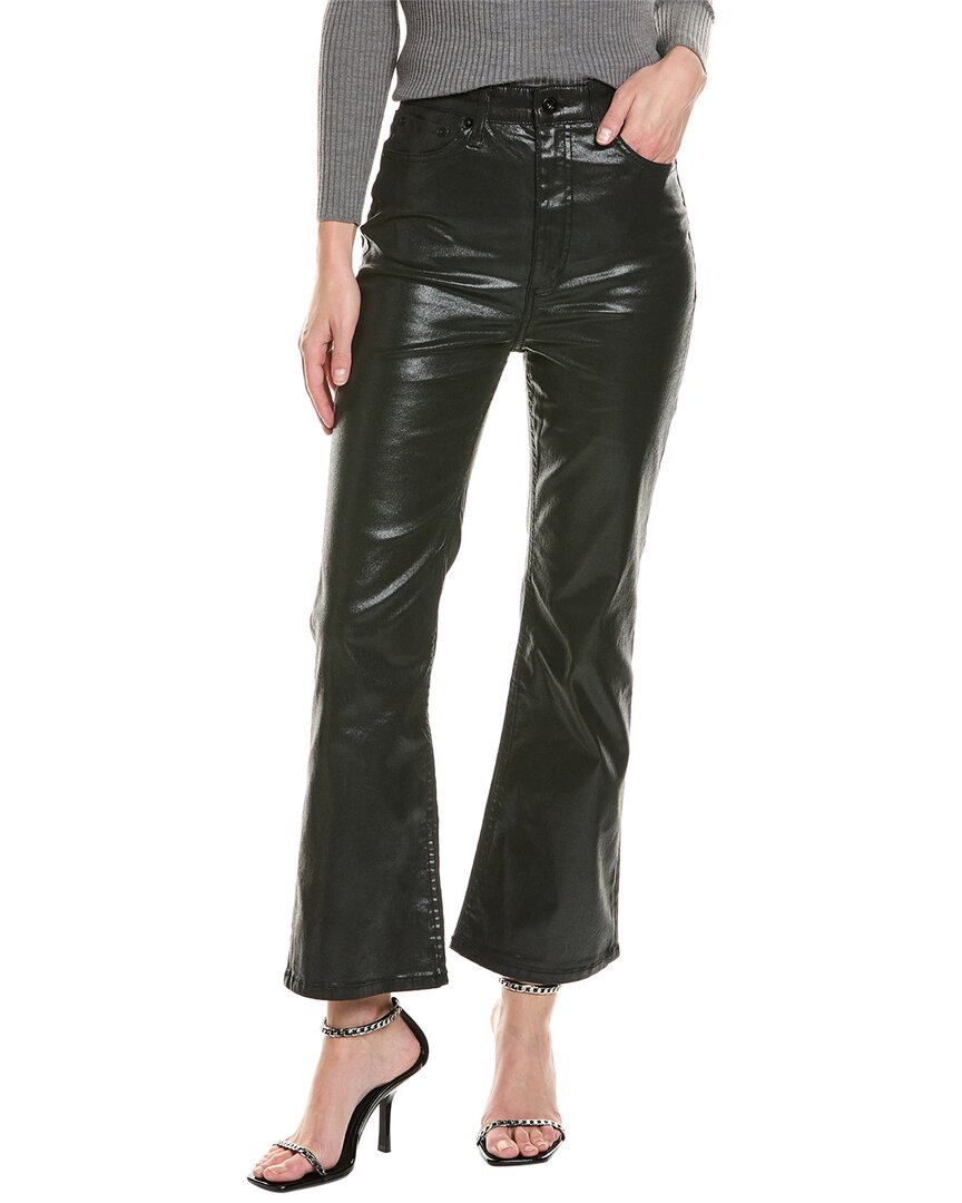 Rag & Bone Casey Coated High-rise Ankle Flare Jean