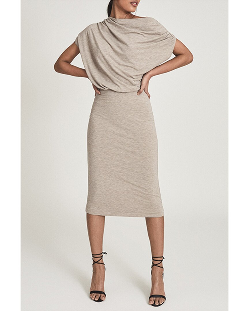 Shop Reiss Evelyn Wool-blend Midi Dress