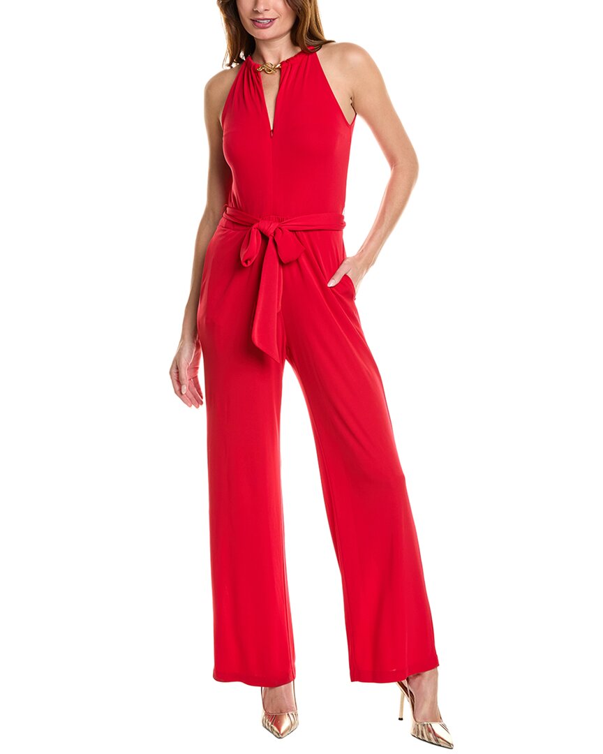 ELIE TAHARI ELIE TAHARI CHAIN HALTER JUMPSUIT