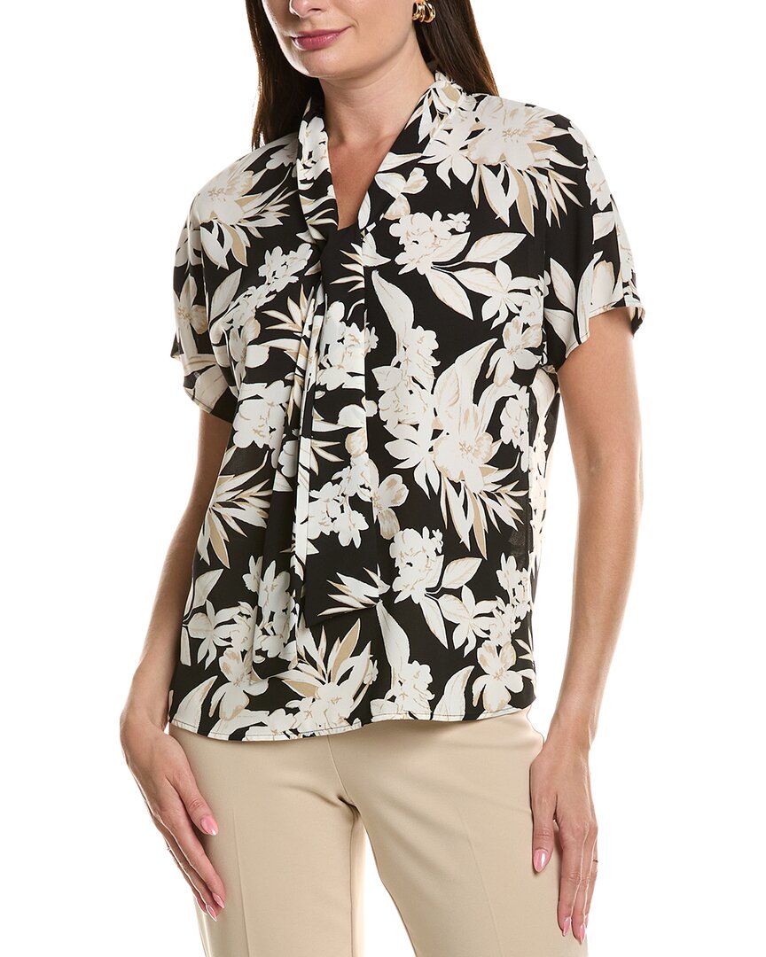 Anne Klein Pussybow Dolman Sleeve Top