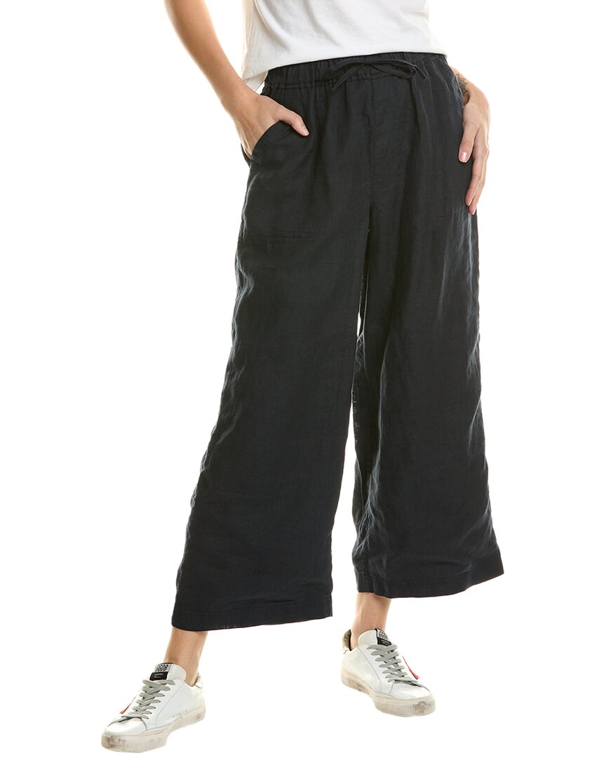 Splendid Linen-blend Palazzo Pant In Gray