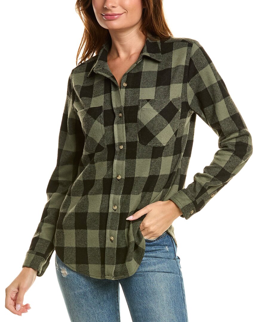 BEACHLUNCHLOUNGE BEACHLUNCHLOUNGE SALLY BRUSHED FLANNEL SHIRT 