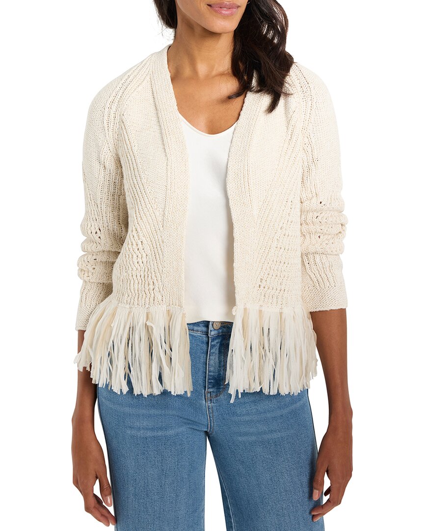 Nic + Zoe Tape Fringe Cardigan