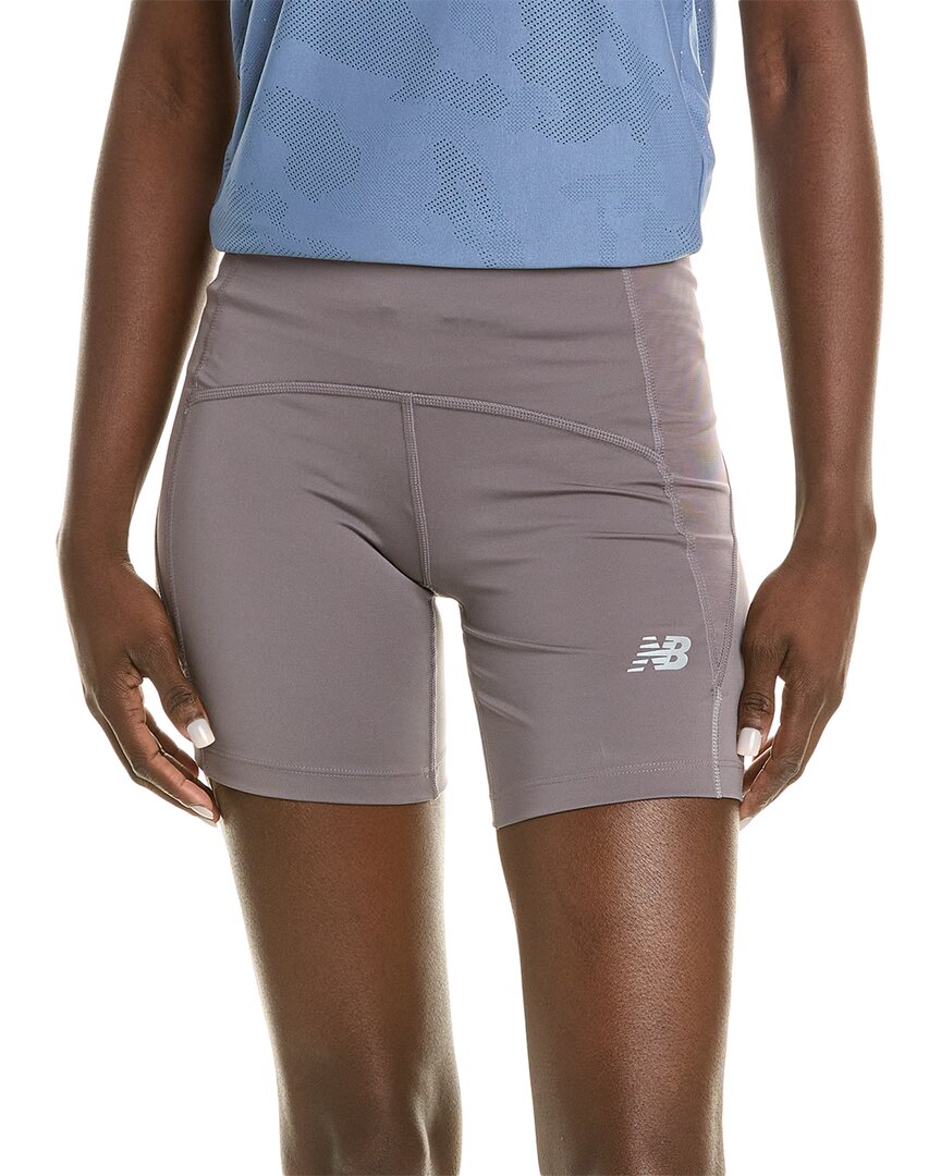New Balance Impact Run Fitted Short In Grey