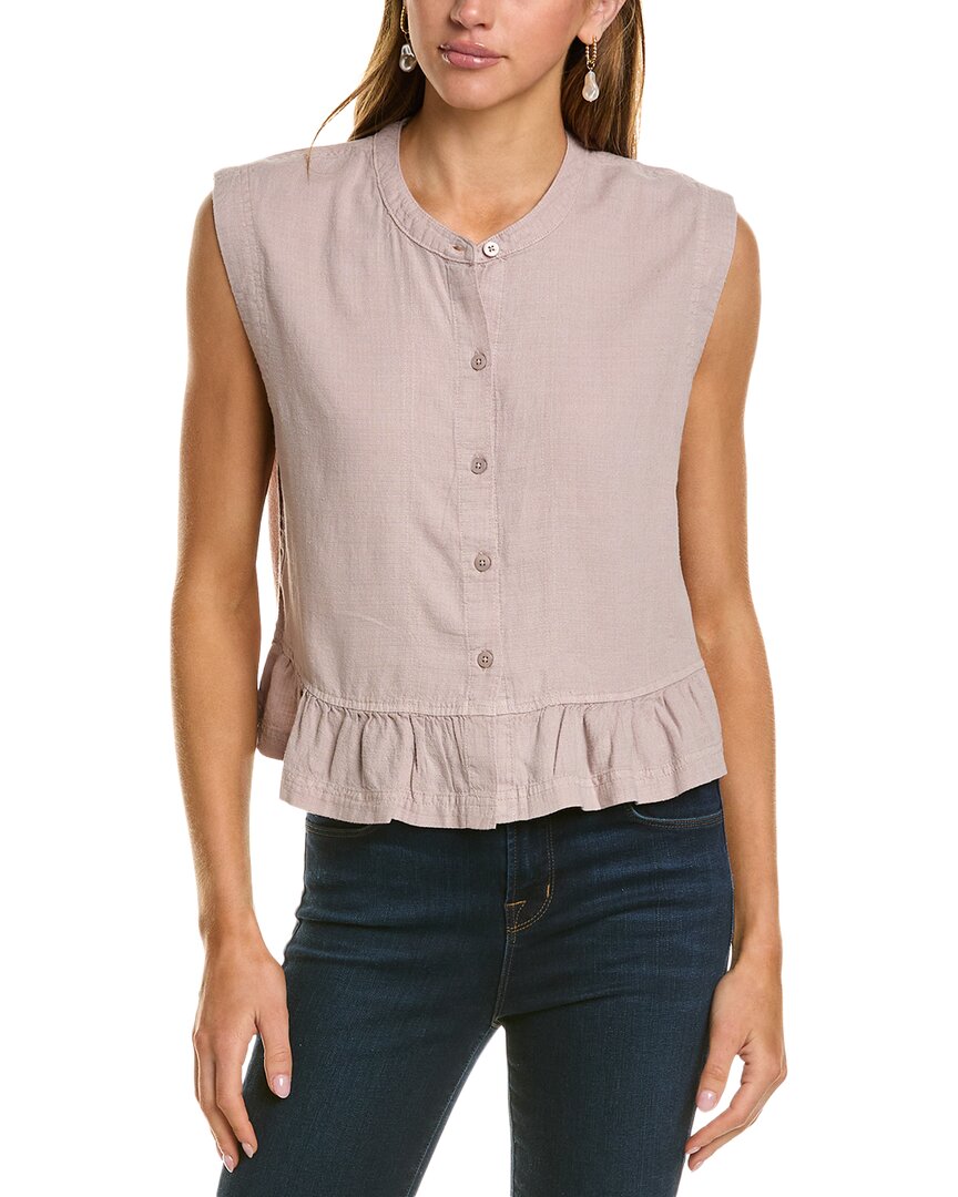 Splendid Alice Button Down Tank Rattan