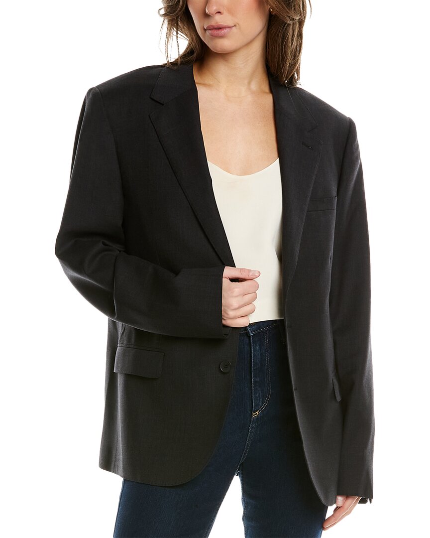 Shop Iro Mitch Wool-blend Jacket In Grey