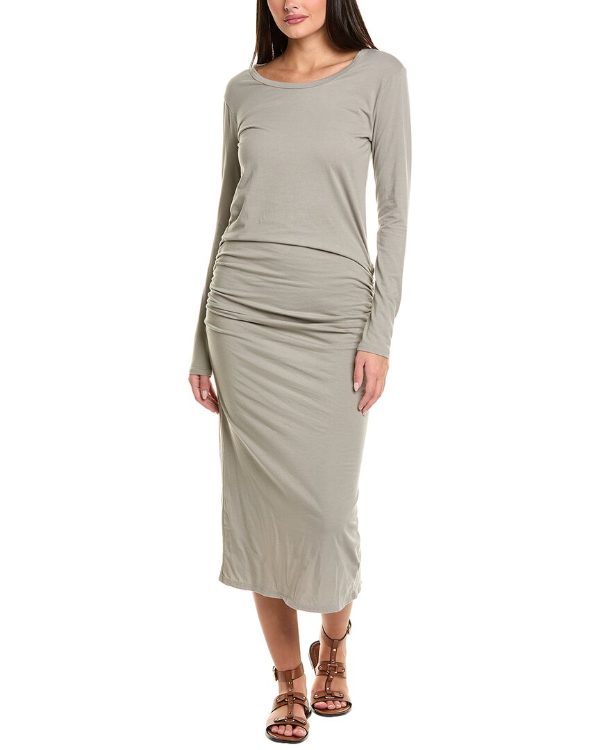 James Perse Skinny Sheath Dress In Gray