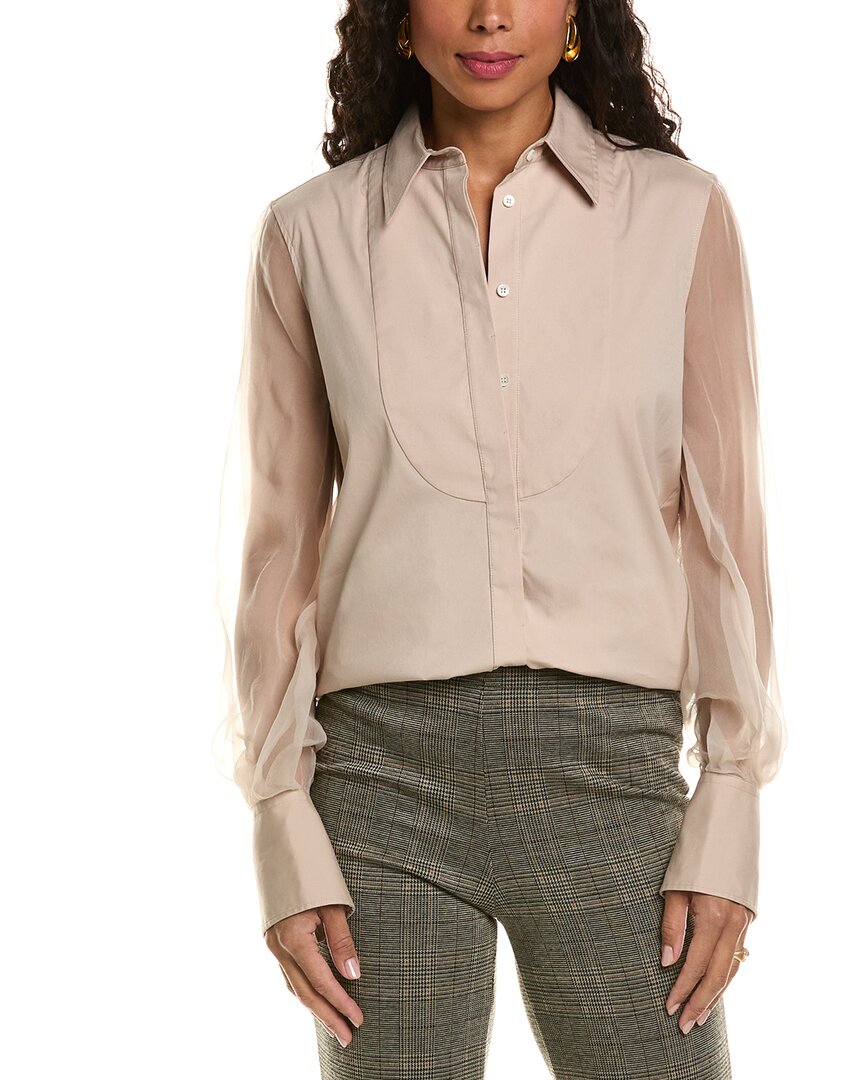 Brunello Cucinelli Camicie Shirt In Gray