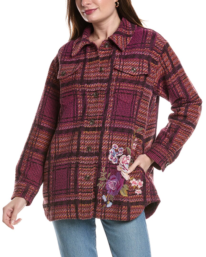Johnny Was Georgiana Shirt Jacket In Emi Plaid In Multi