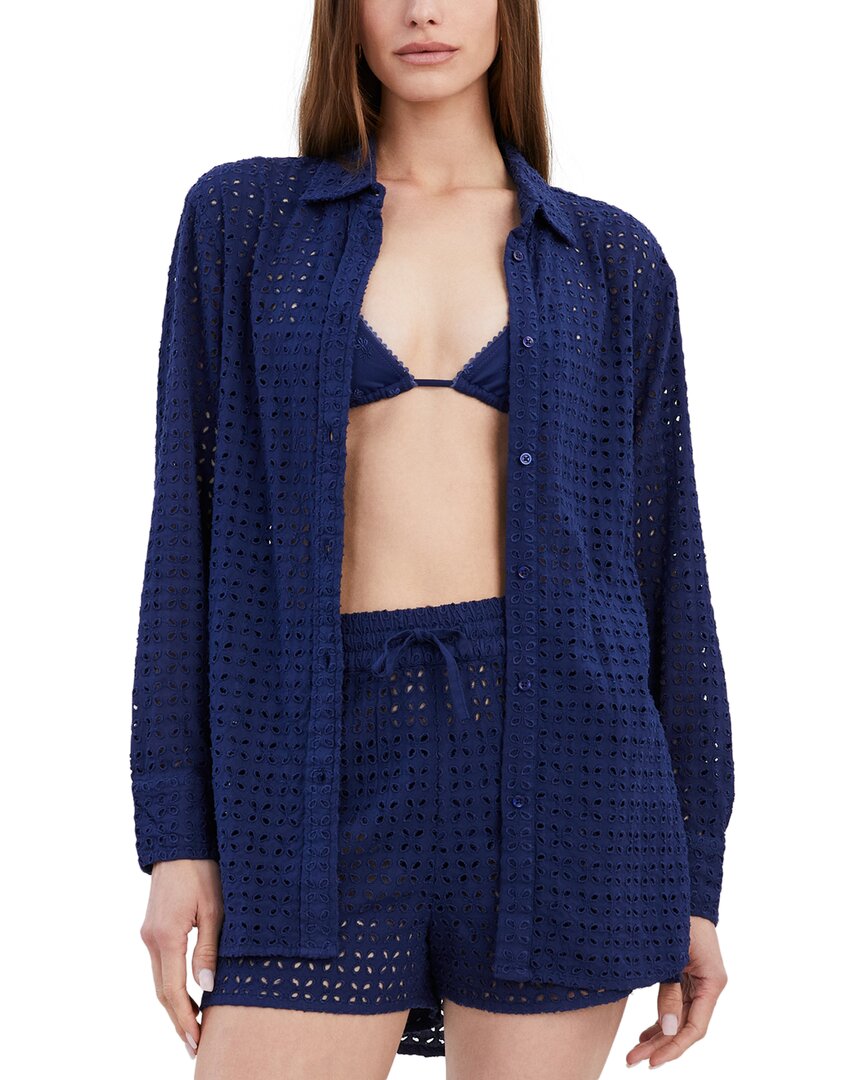 Solid & Striped The Oxford Tunic In Blue