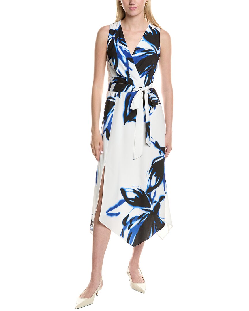 Shop Anne Klein Surplice Midi Dress