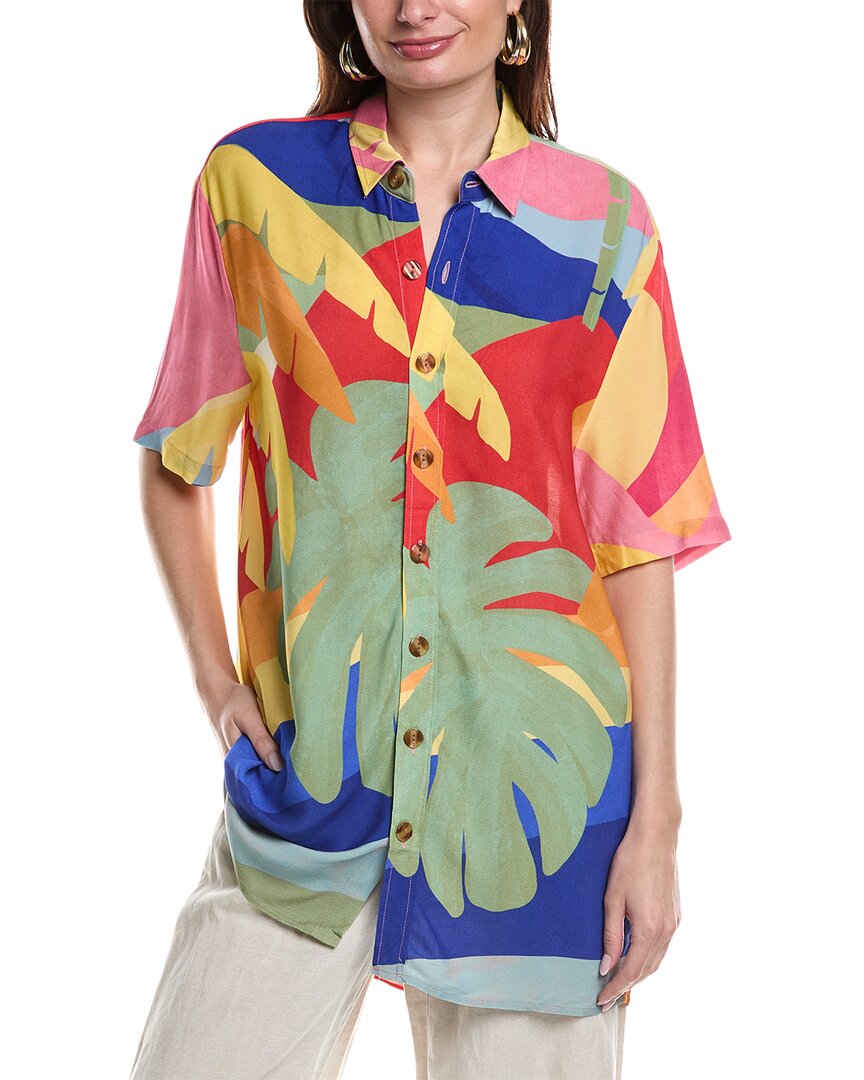 Farm Rio Tropical Sunset Uni Shirt In Multi