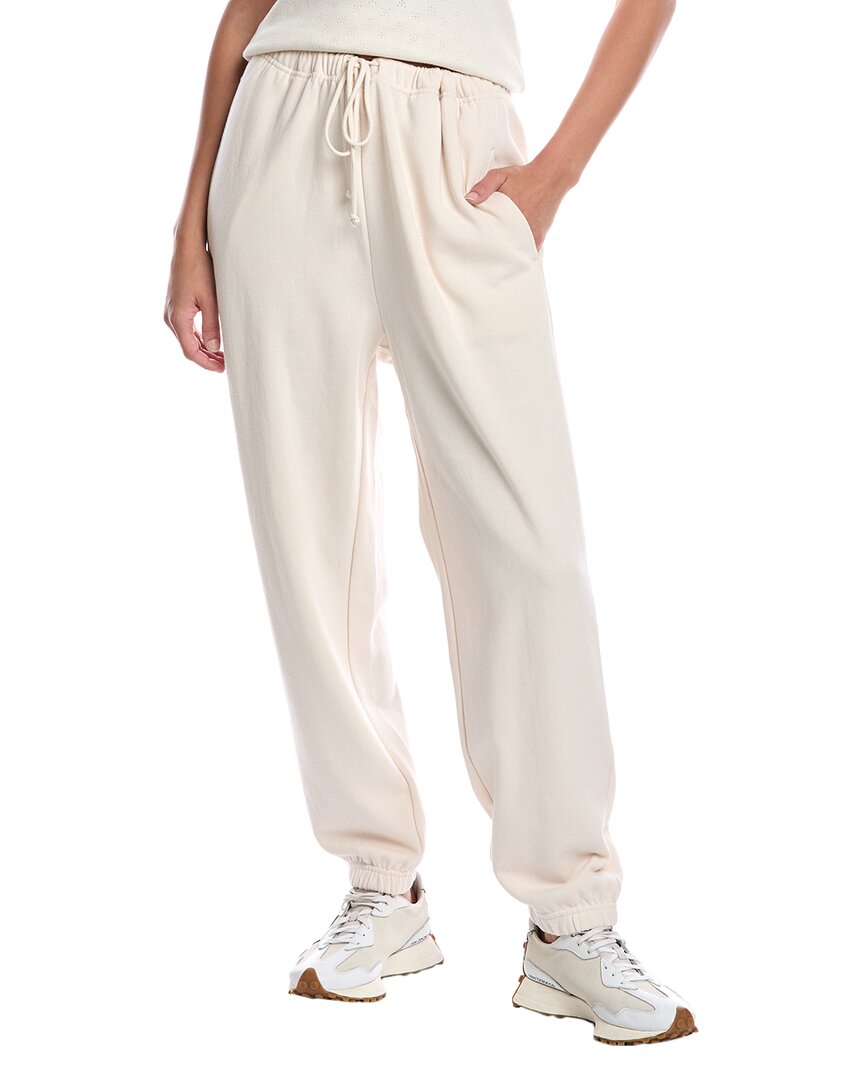 7 For All Mankind Alexa Army Cropped Jean In White