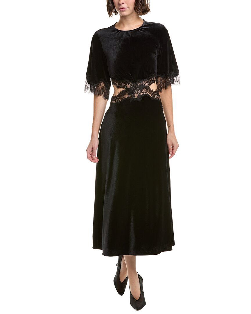 Ba&sh Velae Robe Midi Dress In Multi