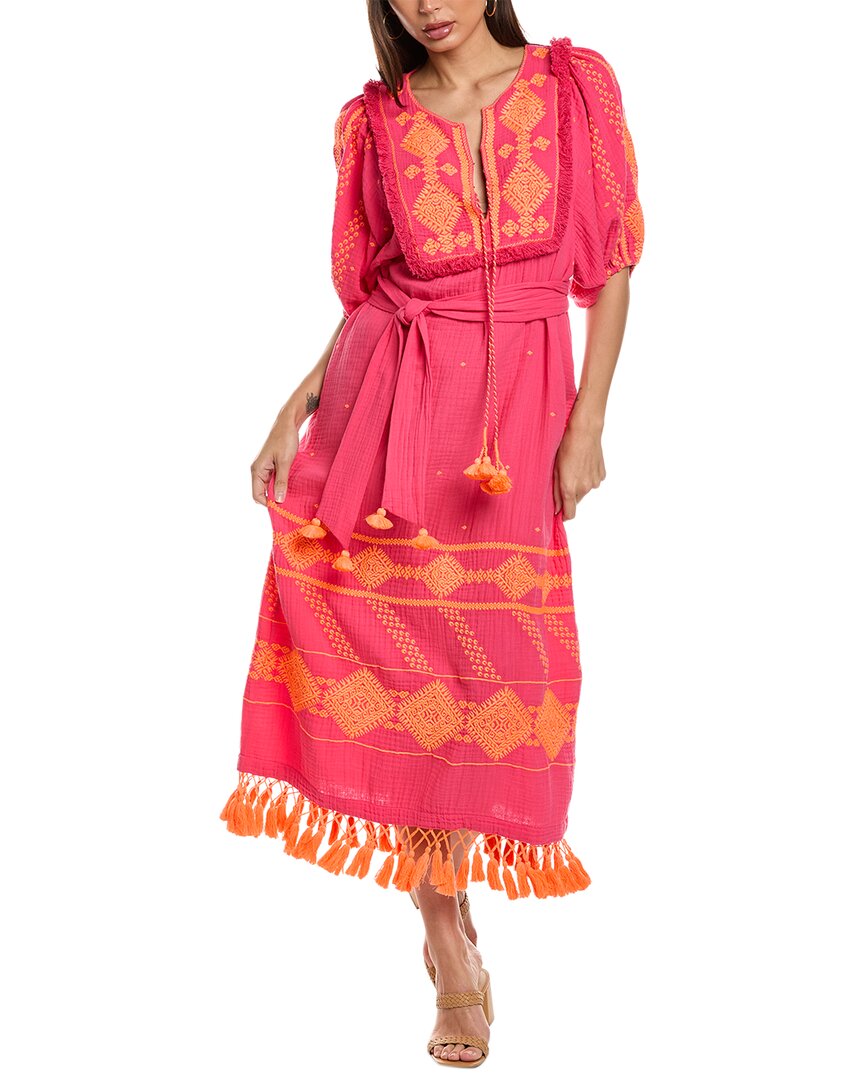 Shop Figue Mela Maxi Dress In Pink