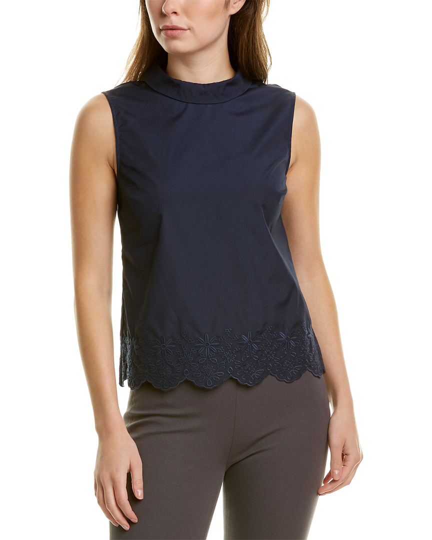 Image of Brooks Brothers Mock Neck Blouse