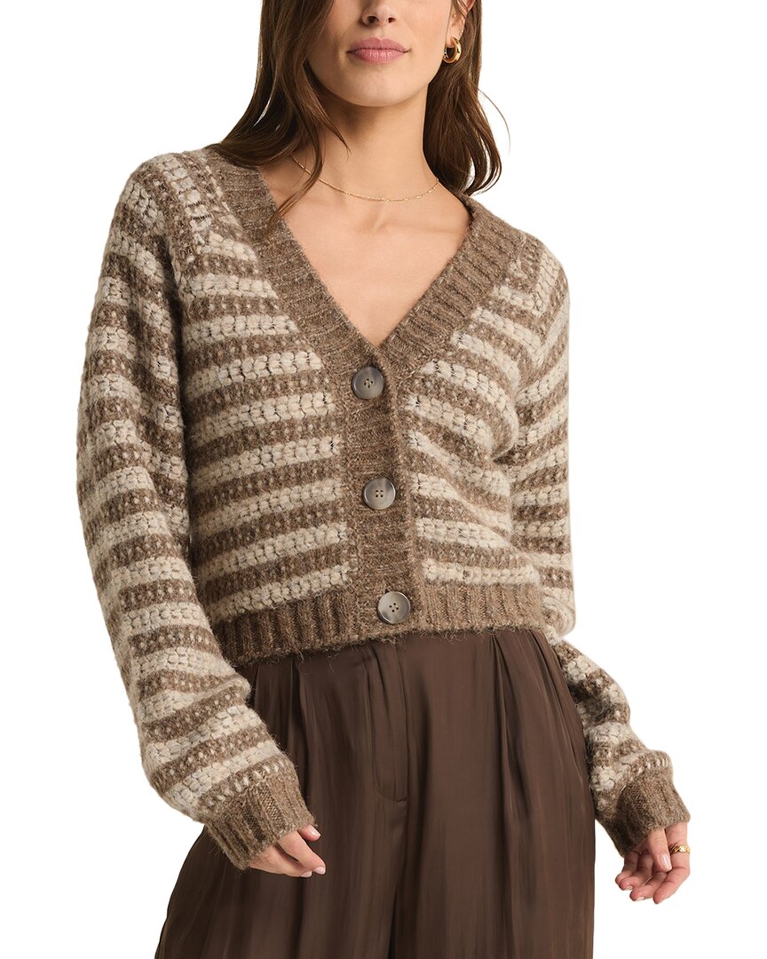 Z SUPPLY Z SUPPLY ESTE METALLIC STRIPE CARDIGAN 