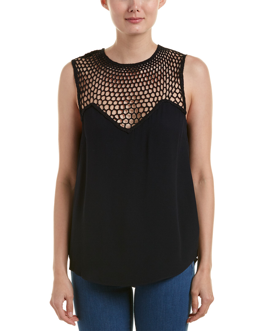 Image of A.L.C. Nicky Silk-Lace Top