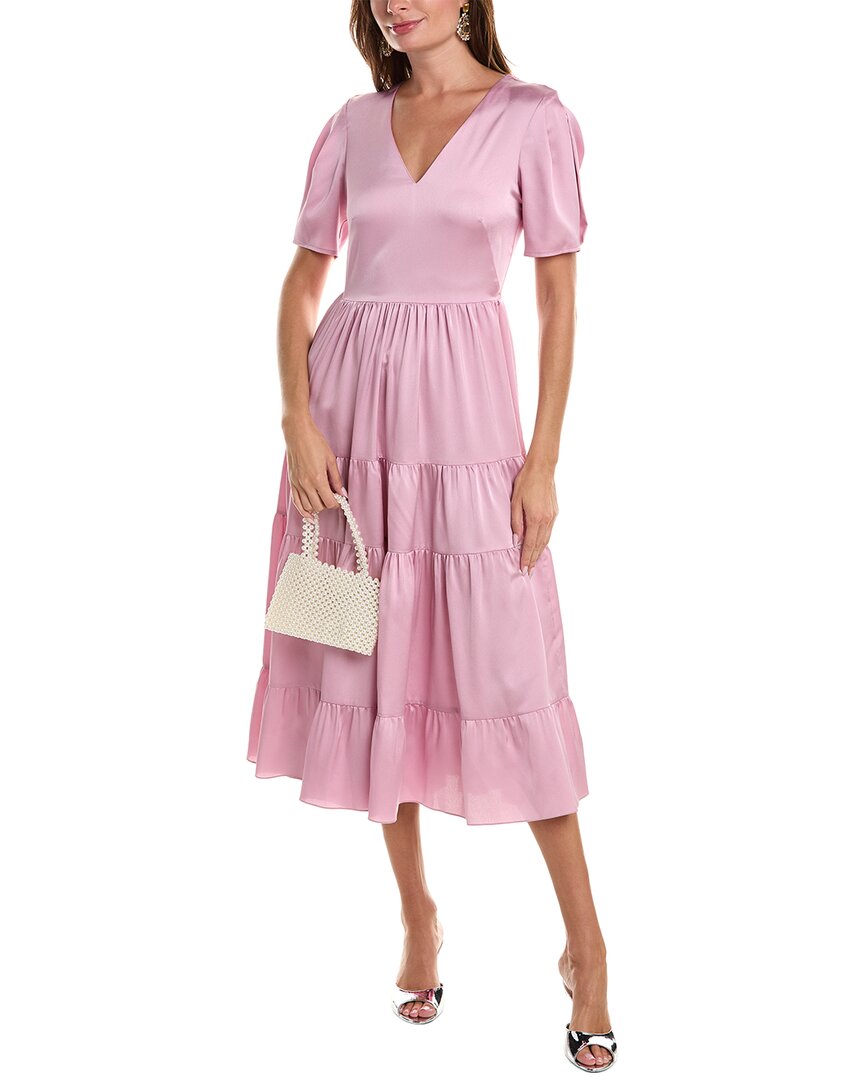 Arias Midi Dress In Pink