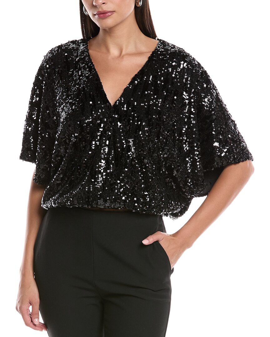 Ramy Brook Jenni Sequin Top In Black