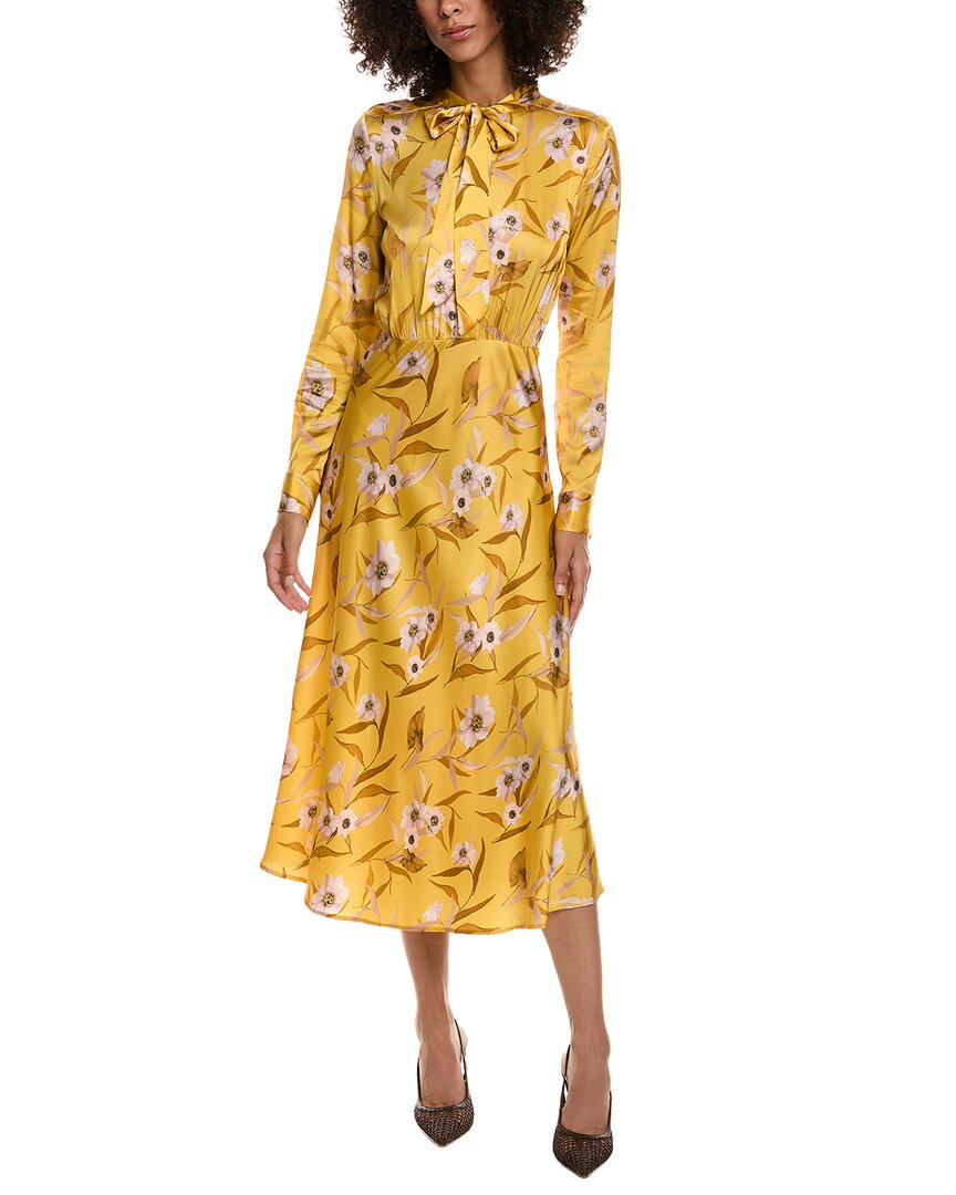 Ted Baker Neck Tie Maxi Dress In Multi